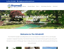 Tablet Screenshot of hopewellwindmill.com
